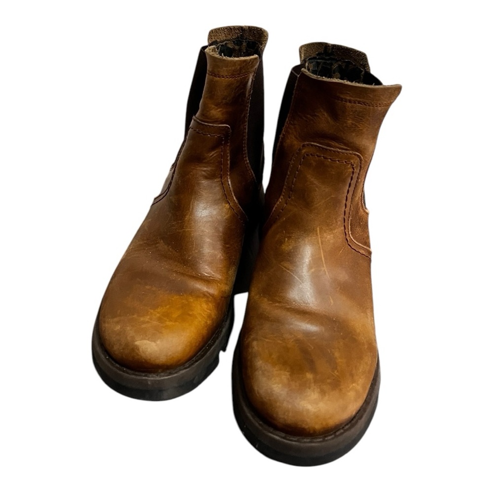 Fly London Brown Leather ankle Boots size 39